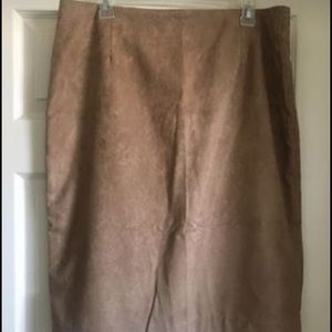 Knee length Khaki skirt